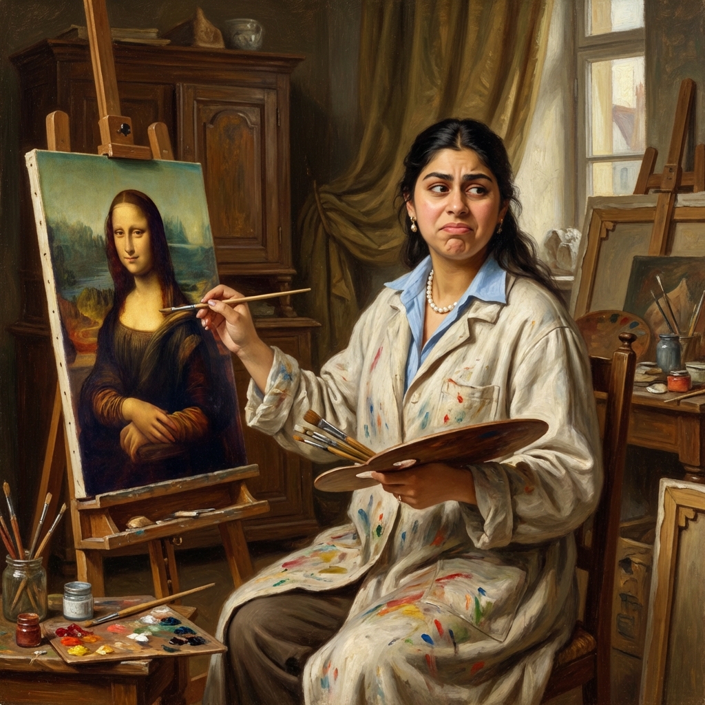 Shiraz painting mona lisa